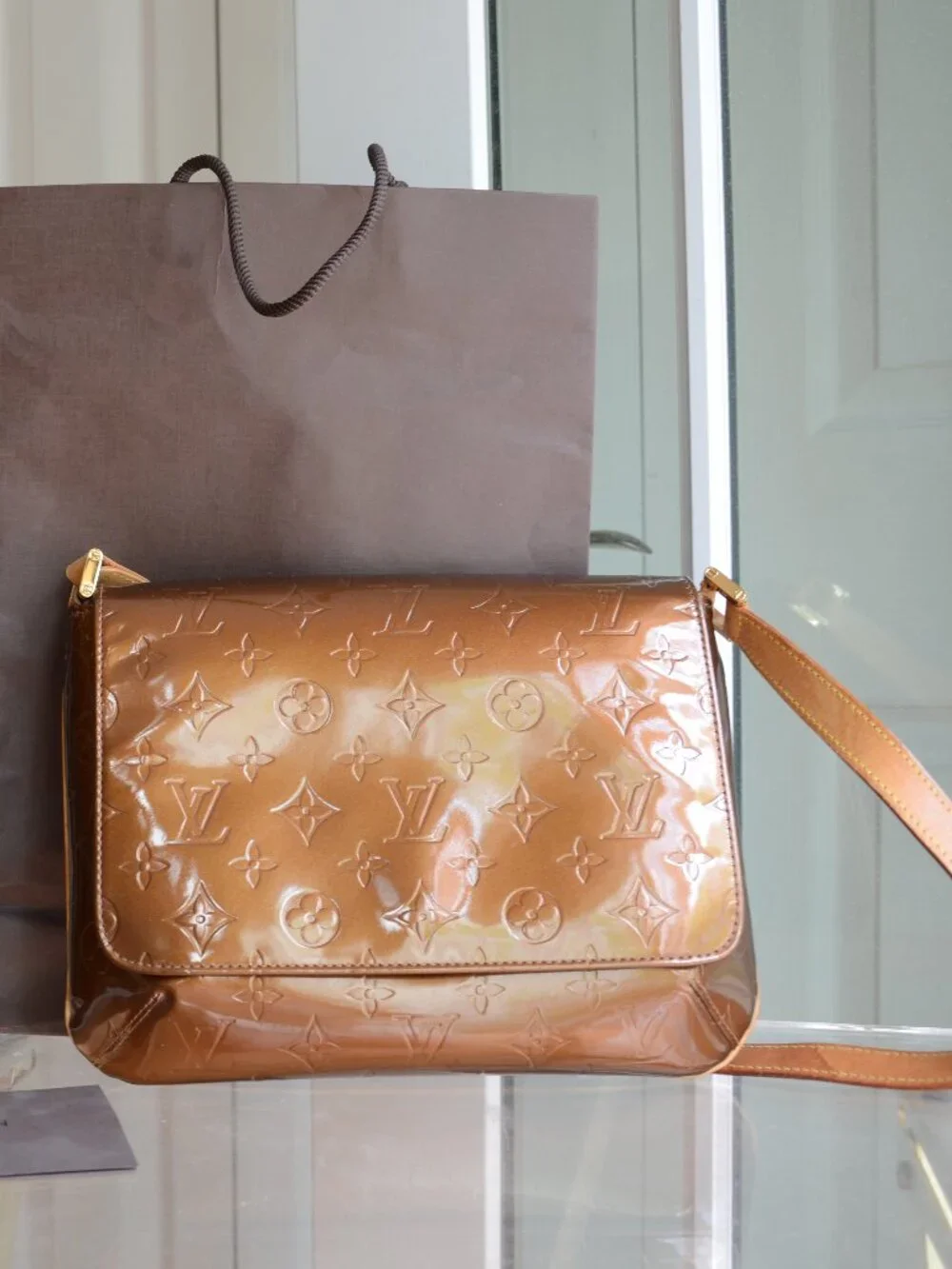 Louis Vuitton Vernis Thompson Street Bronze